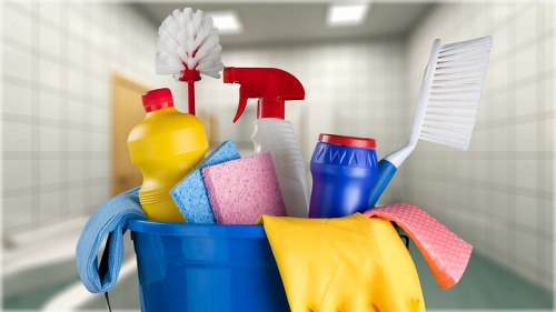 Commercial cleaning team working in an NW10 office environment