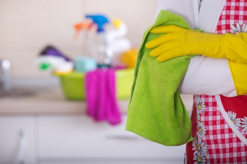 Cleaner detailing a bathroom during a move in clean in NW10