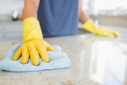 Cleaning of shared kitchen and washroom areas in a NW10 workplace